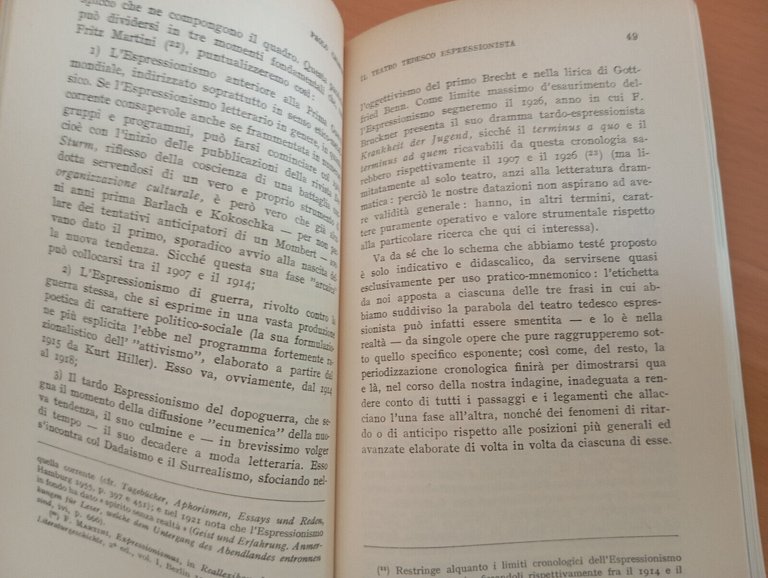 Il teatro tedesco espressionista, Paolo Chiarini, Cappelli, 1959