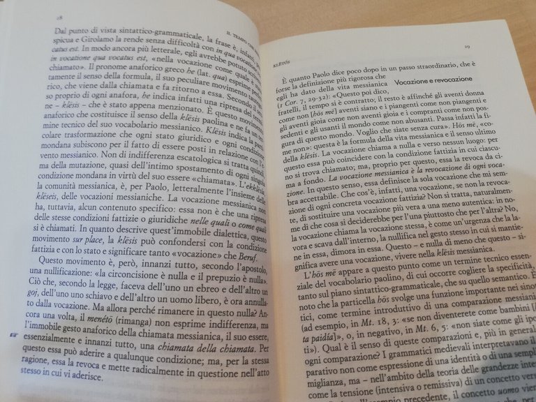 Il tempo che resta, Giorgio Agamben, Bollati Boringhieri, 2000