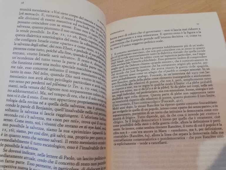 Il tempo che resta, Giorgio Agamben, Bollati Boringhieri, 2000