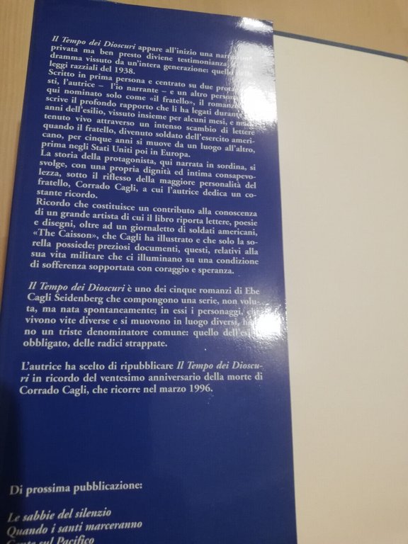 Il tempo dei dioscuri, Cagli Seidenberg Ebe, 1996, Bora Edizioni