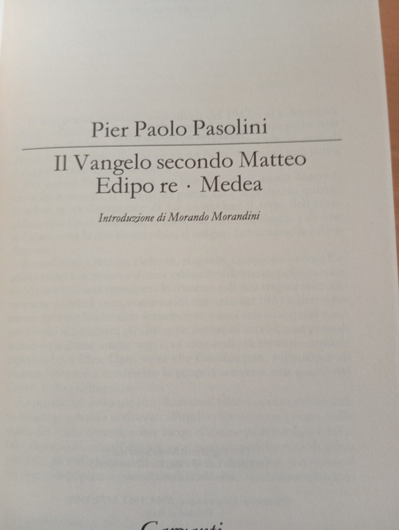 Il Vangelo secondo Matteo, Edipo Re, Medea, Pier Paolo Pasolini, …