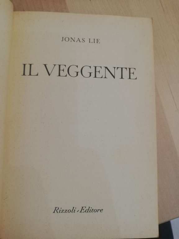 Il veggente, Jonas Lie, BUR, 1962