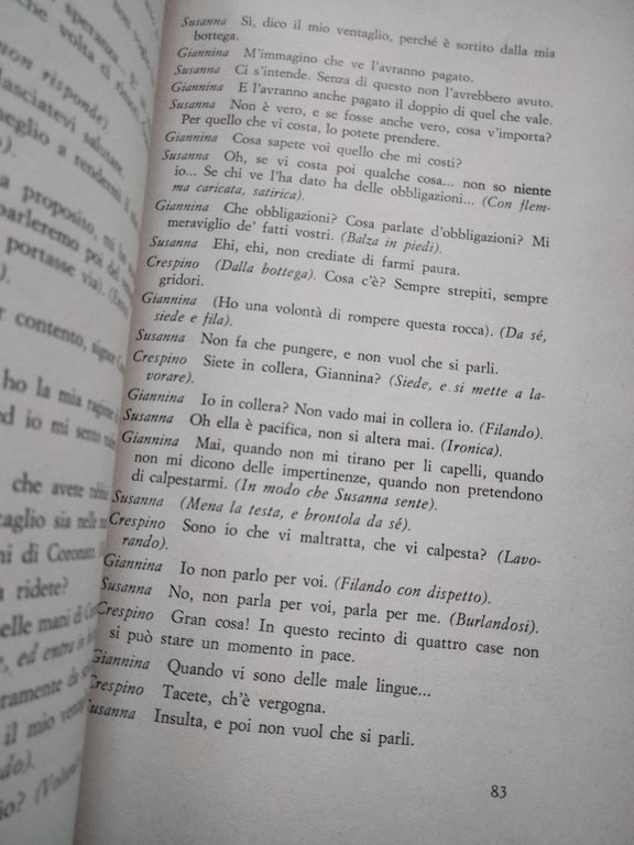 Il ventaglio, Carlo Goldoni, Luigi Squarzina, Teatro di Roma, Officina, …