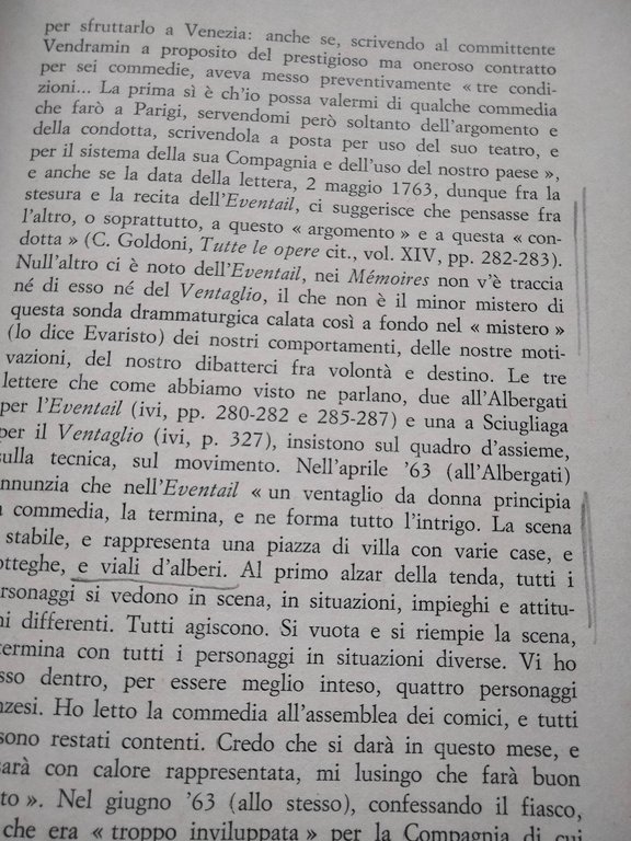 Il ventaglio, Carlo Goldoni, Luigi Squarzina, Teatro di Roma, Officina, …
