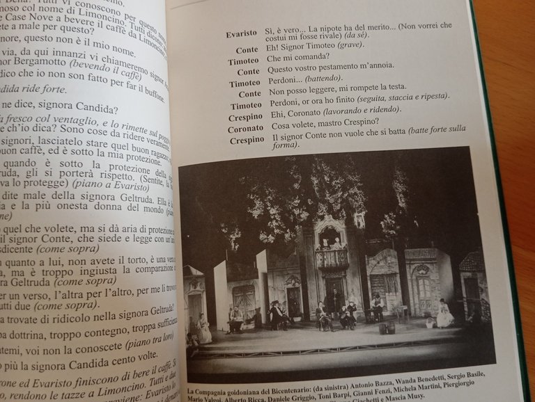 Il ventaglio Carlo Goldoni, Luigi Squarzina, Compagnia bicentenario Viviani 1993