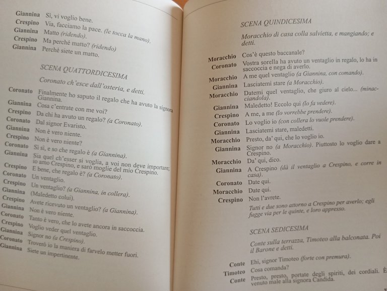 Il ventaglio Carlo Goldoni, Luigi Squarzina, Compagnia bicentenario Viviani 1993