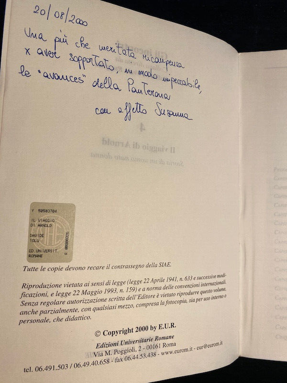 Il viaggio di Arnold, Davide Tolu, 2000, EUR | Immagine Gallery 8