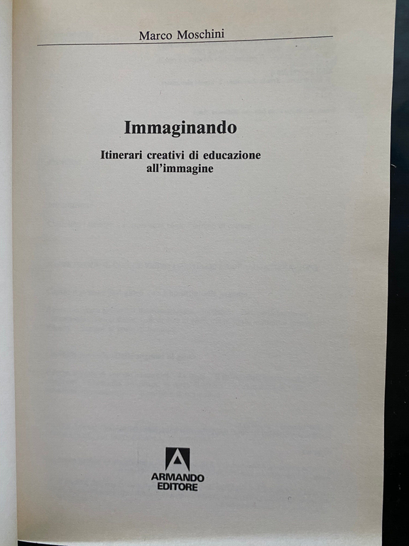 Immaginando, Marco Moschini, Armando, 1990