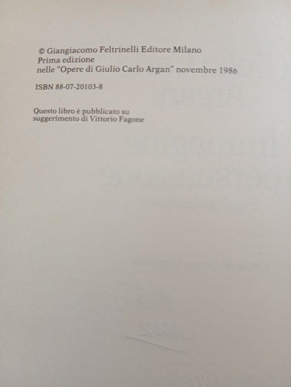 Immagine e persuasione. Saggi sul Barocco, Giulio Carlo Argan, Feltrinelli, … | Immagine Gallery 13