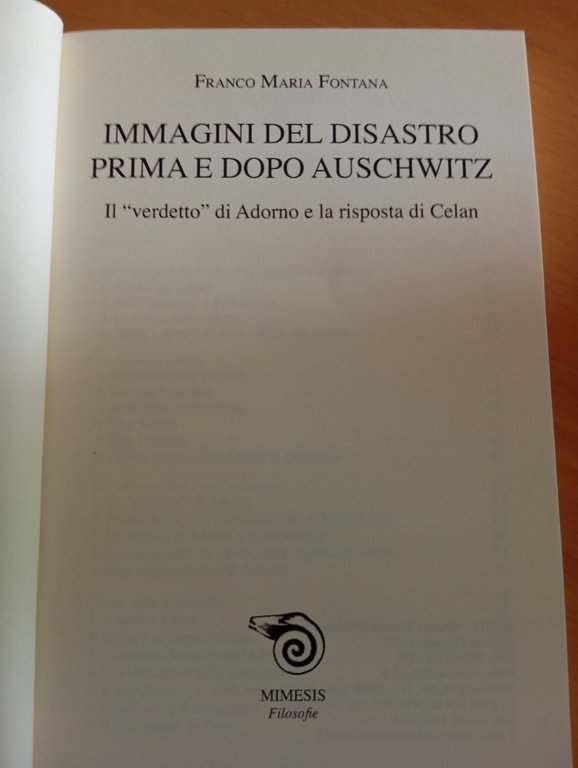 Immagini del disastro. Prima e dopo Auschwitz, Franco M. Fontana, …