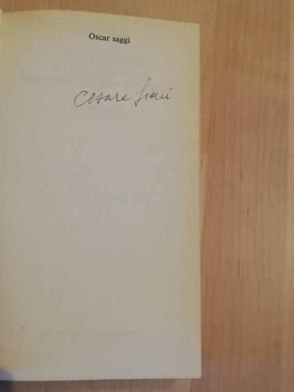 In principio. Il libro della Genesi interpretato, Isaac Asimov, 1994, …