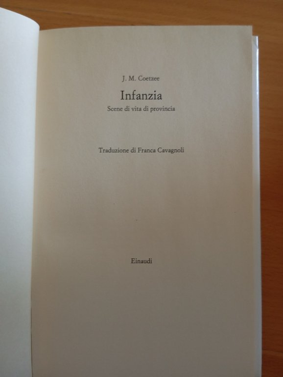 Infanzia. Scene di vita di provincia, J. M. Coetzee, Einaudi, … | Immagine Gallery 7