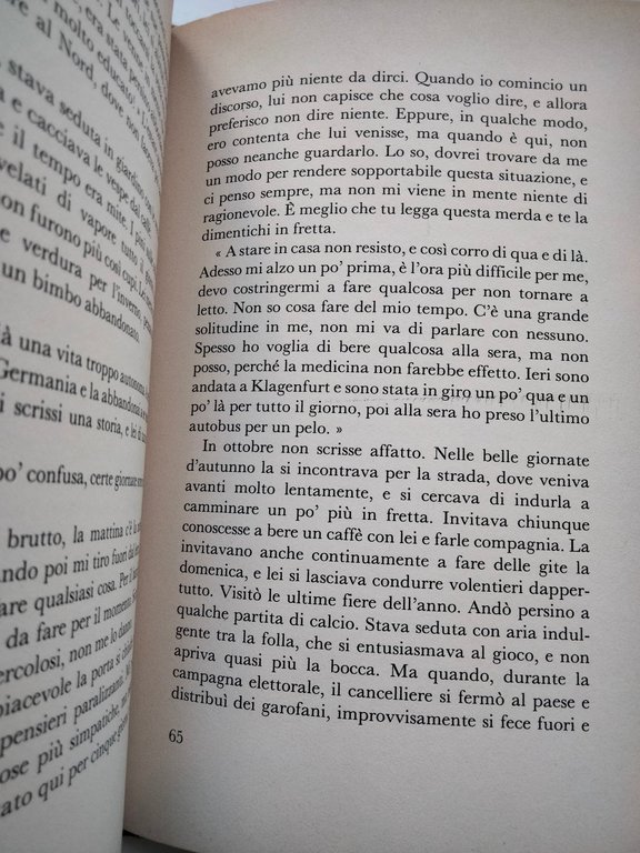 Infelicità senza desideri, Peter Handke, Garzanti, 1976