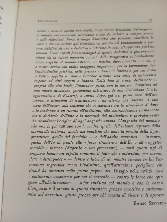 Inibizione, sintomo e angoscia, Sigmund Freud, Einaudi edizione storica 1951
