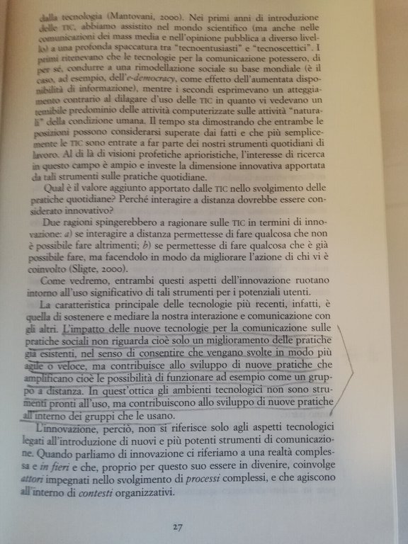 Interazioni inter@zioni. Gruppi e tecnologie, C. Zucchermaglio, A. Talamo, 2003