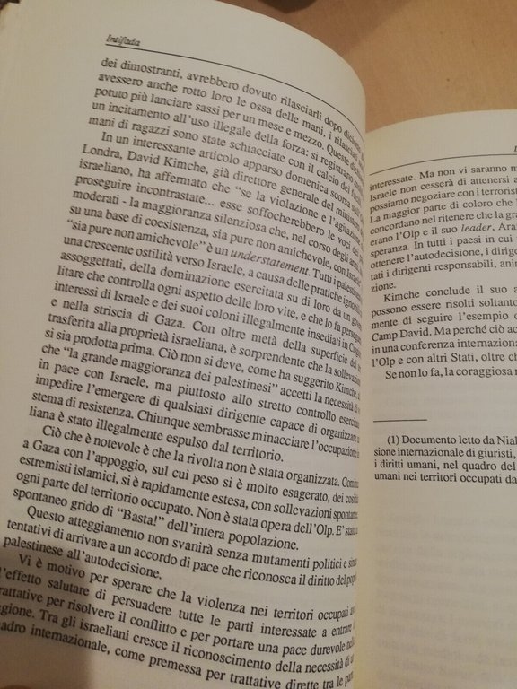 Intifada. L'insurrezione palestinese nei territori occupati, 1988