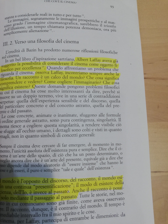 Introduzione alla retorica del cinema, Sandro Bernardi, Le lettere, 1998