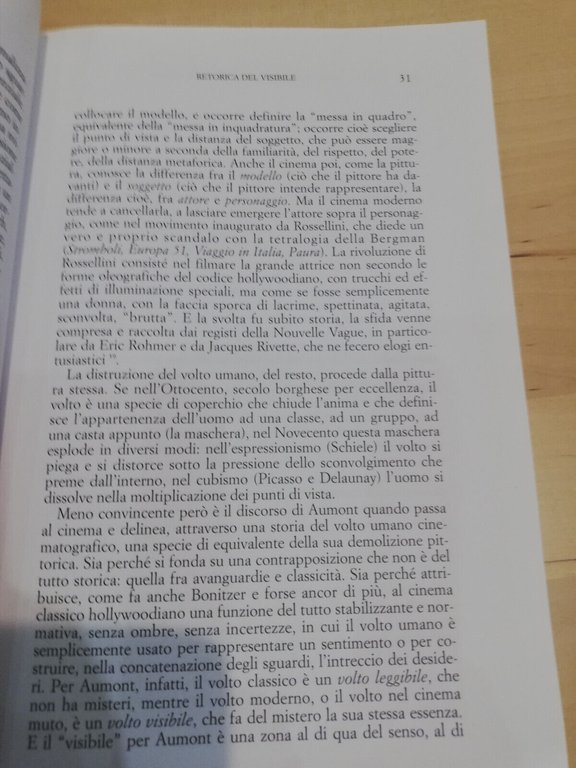 Introduzione alla retorica del cinema, Sandro Bernardi, Le lettere, 1998