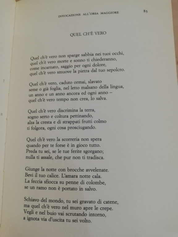 Invocazione all'Orsa maggiore, Ingeborg Bachmann, SE, Edizione 2002