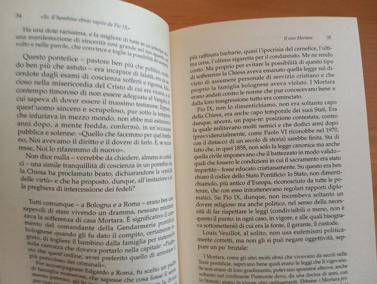 Io, il bambino ebreo rapito da Pio IX, Vittorio Messori, …