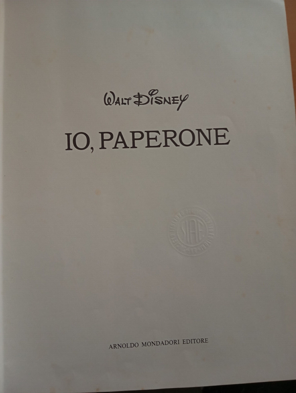 Io Paperone, maxi formato, Mondadori 1978