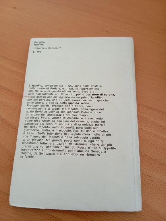 Ippolito, Euripide, Sansoni, 1965 | Immagine Gallery 8
