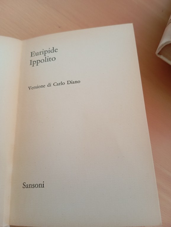 Ippolito, Euripide, Sansoni, 1965 | Immagine Gallery 9