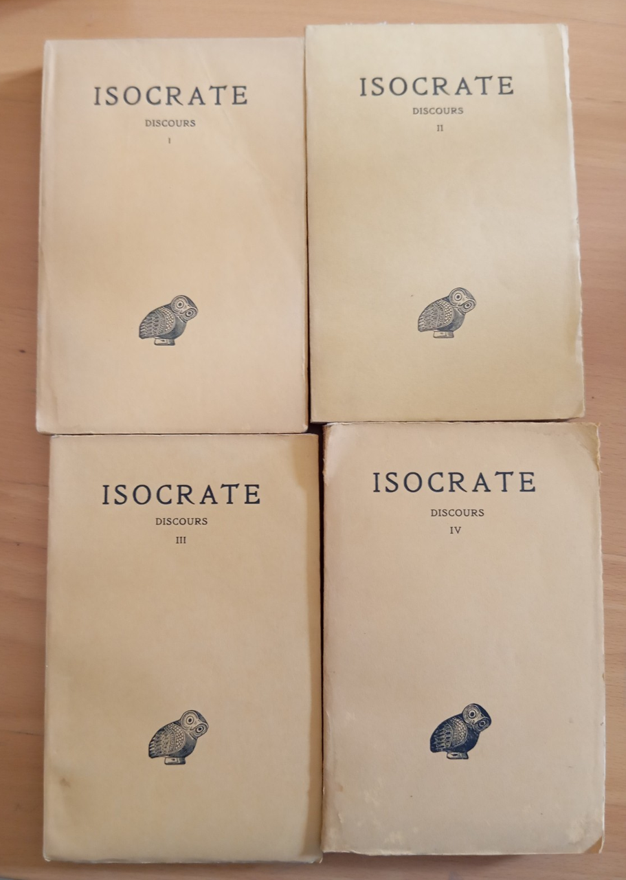 Isocrate, Discours, volumi I -II - III -IV, Mathieu - … | Immagine principale