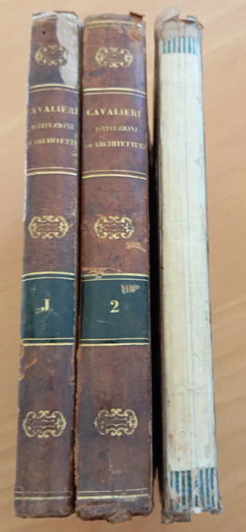 Istituzioni di architettura statica e idraulica N. Cavalieri 2 vol …
