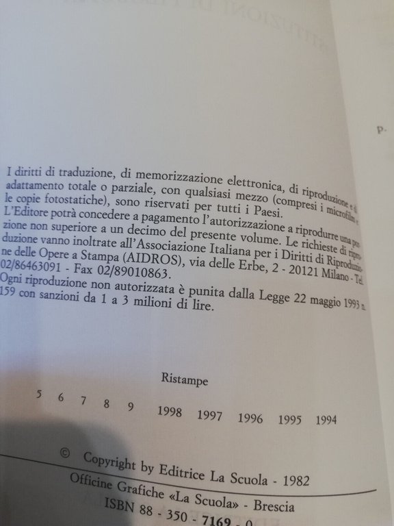 Istituzioni di filosofia, Sofia Vanni Rovighi, Editrice La scuola, 1994