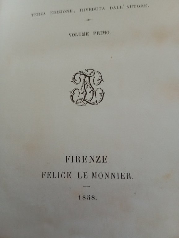 Istorie italiane, quattro volumi, Ferdinando Ranalli, Le Monnier, 1858 | Immagine Gallery 5