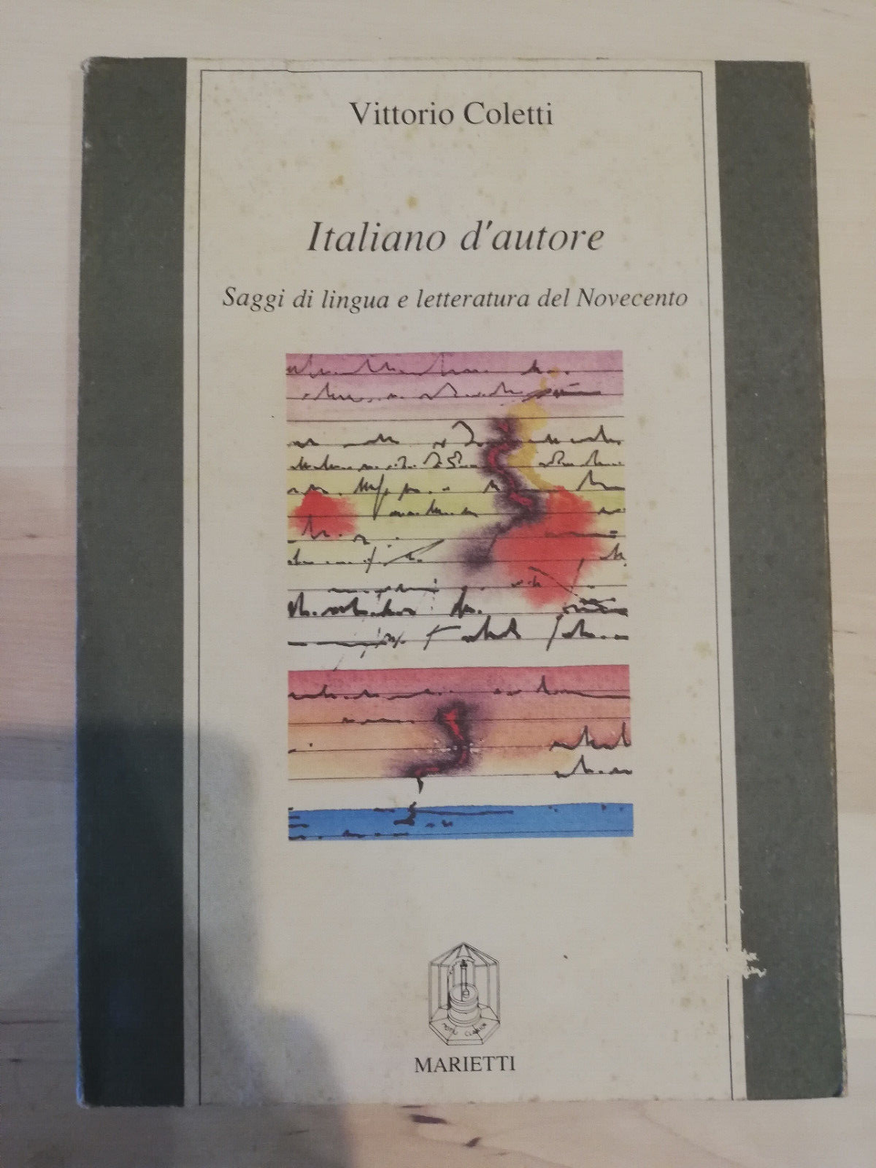 Italiano d'autore lingua e letteratura Novecento Vittorio Coletti Marietti 1989