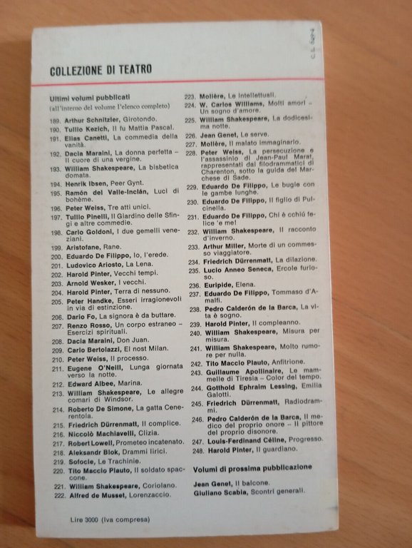Ivanov, Anton Cechov, Einaudi teatro, 1981
