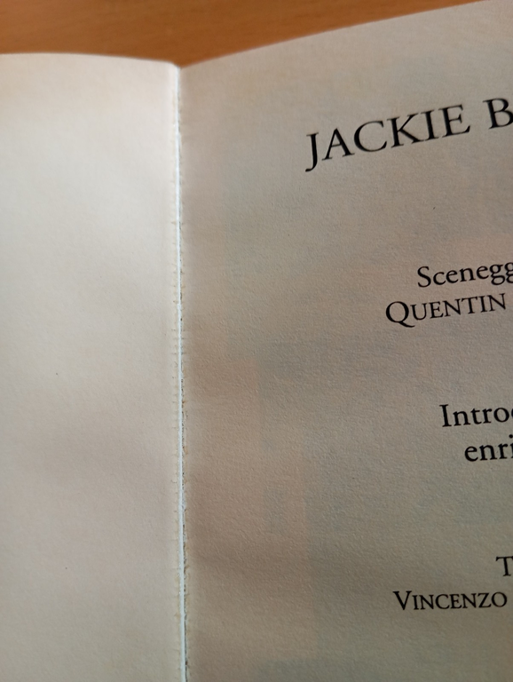 Jackie Brown, la sceneggiatura, Quentin Tarantino, Bompiani, 1998 | Immagine Gallery 9