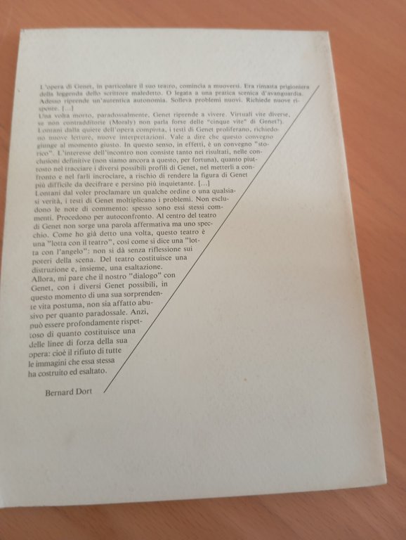 Jaen Genet. Chiavi di lettura, AAVV Simona Carlucci, 1990 | Immagine Gallery 12