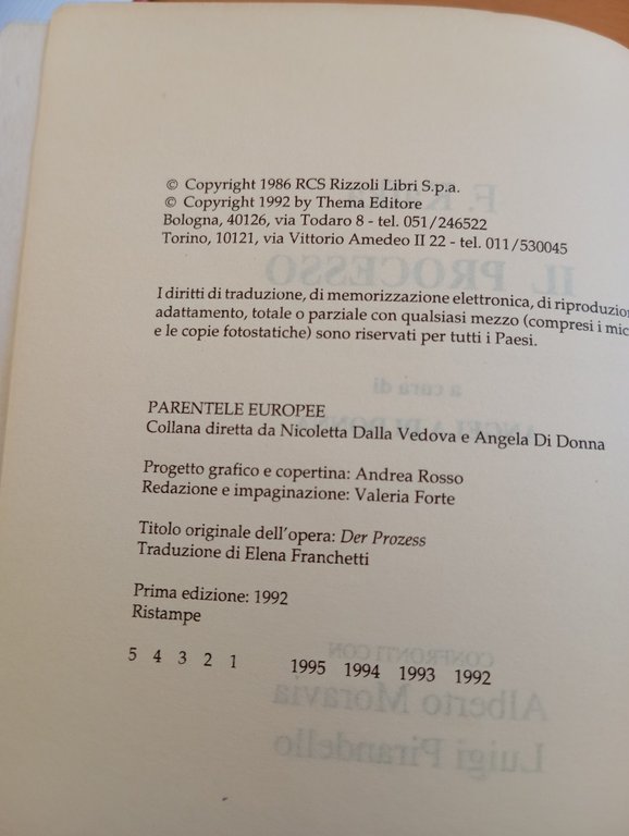 Kafka, Il processo, confronti con A. Moravia L. Pirandello, Thema, …