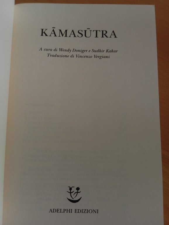 Kamasutra, W. Doniger - S. Kakar, Adelphi, 2003