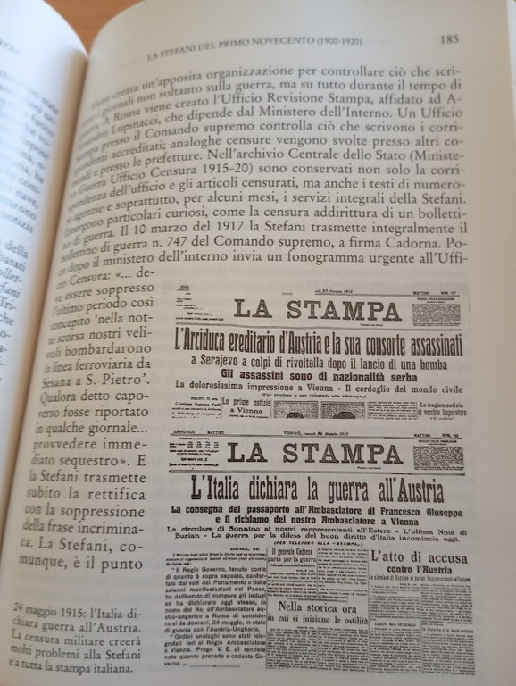 L'agenzia Stefani da Cavour a Mussolini, Stefani - Arbitrio - …