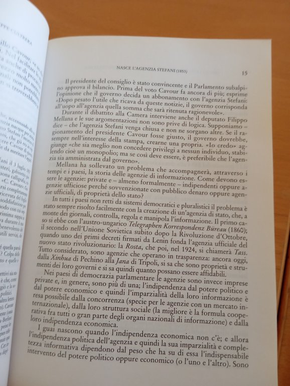 L'agenzia Stefani da Cavour a Mussolini, Stefani - Arbitrio - …