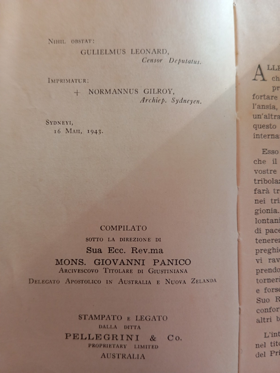 L'amico del prigioniero, Sydney, 1943, libro peghiere militare | Immagine Gallery 7