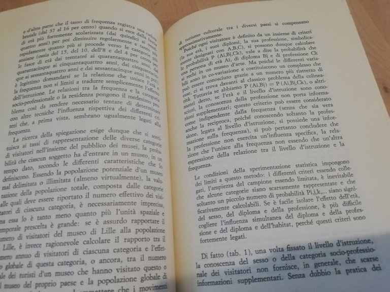 L'amore dell'arte, Pierre Bourdieu - Alain Darbel, Guardldi, 1972, Molto …