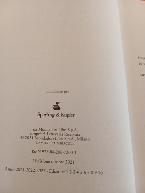 L'amore fa miracoli, Sveva Casati Modigliani, Sperling & Kupfer, 2021 | Immagine Gallery 16
