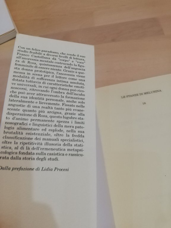 L'angoscia di essere niente. L'anoressia mentale, F. Castellana, Melusina, 1994