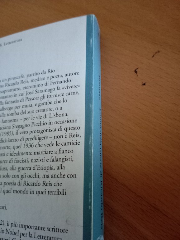 L'anno della morte di Riccardo Reis, josé Saramago, Einaudi, 1996