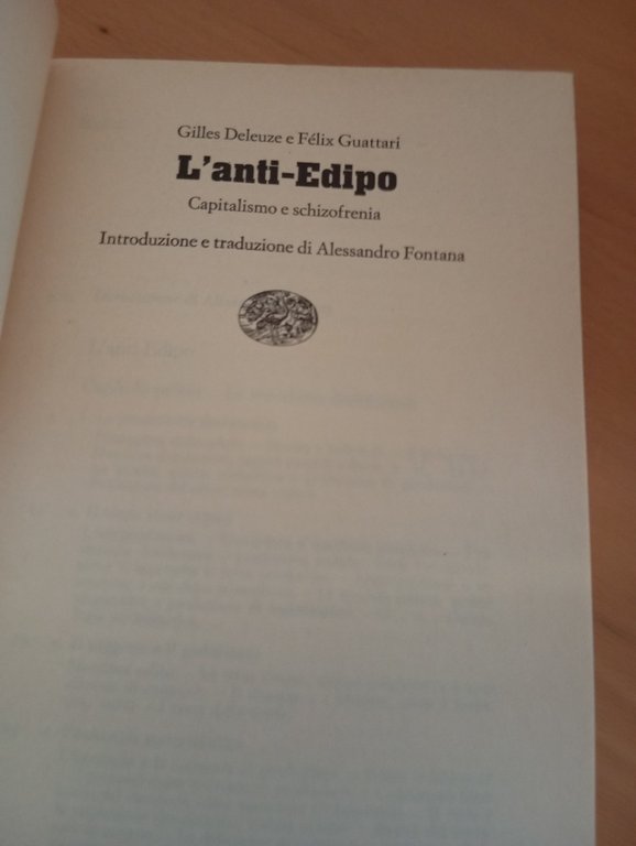L'anti-edipo, Deleuze e Guattari, Einaudi, 1975