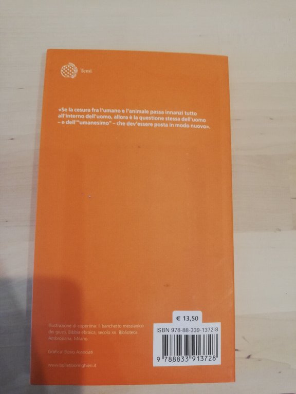 L'aperto. L'uomo e l'animale, Giorgio Agamben, Bollati Boringhieri, 2017