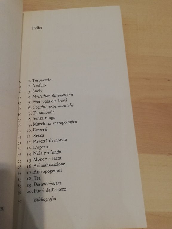 L'aperto. L'uomo e l'animale, Giorgio Agamben, Bollati Boringhieri, 2017