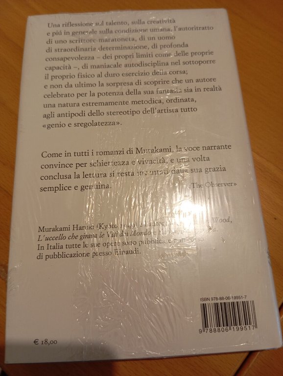 L'arte di correre, Murakami Haruki, Einaudi, 2009, prima edizione NUOVO