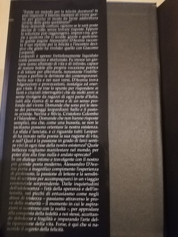 L'arte di essere fragili. Come Leopardi può salvar, A. D'avenia, …