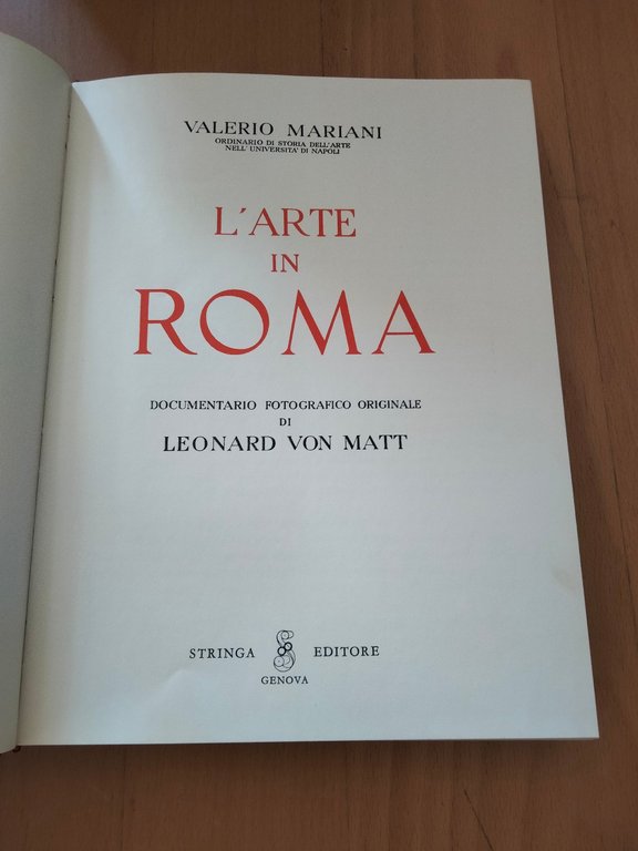 L'arte in Roma, Valerio Mariani, Stringa Editore, 1965 | Immagine Gallery 8
